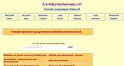 Desktop Screenshot of fremdsprachenweb.net